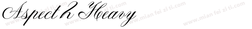 Aspect 2 Heavy字体转换